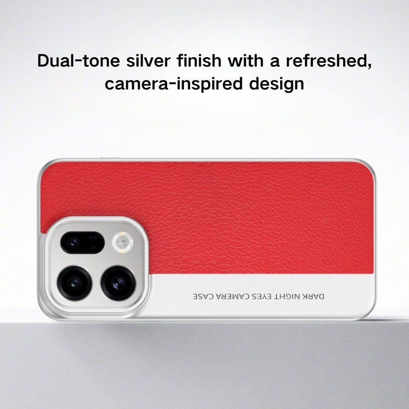 Chargez l&#39;image dans la visionneuse de la galerie, OPPO Find X9 Pro - Camera-Style Leather Texture Shockproof &amp; Stylish Hard Shell
