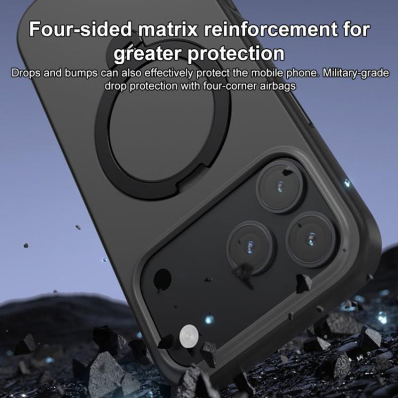 Load image into Gallery viewer, Apple iPhone 17 Pro - Contrast Color Rotation Holder Magsafe Phone Case
