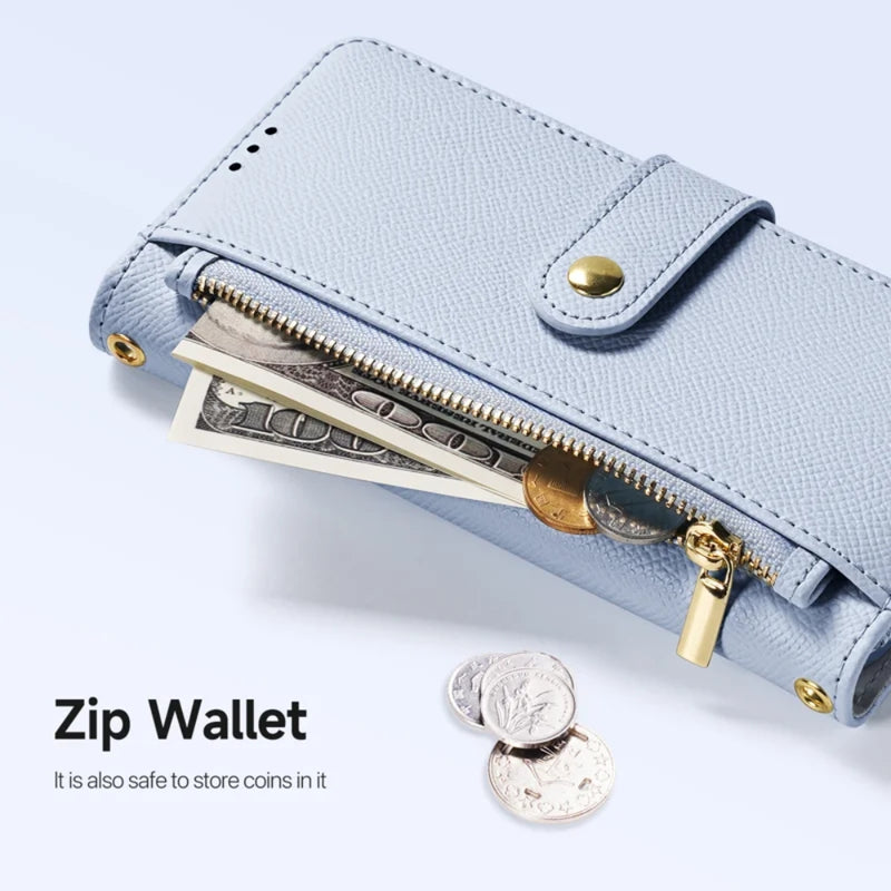 Load image into Gallery viewer, [Detachable][With Card Slot] Apple iPhone 17 - Detachable Magnetic Genuine Leather Wallet Case
