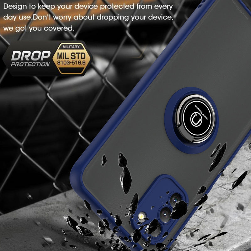 Cargue la imagen en el visor de la galería, Nokia G400 - Armor Matte Magnetic Ring Stand Case
