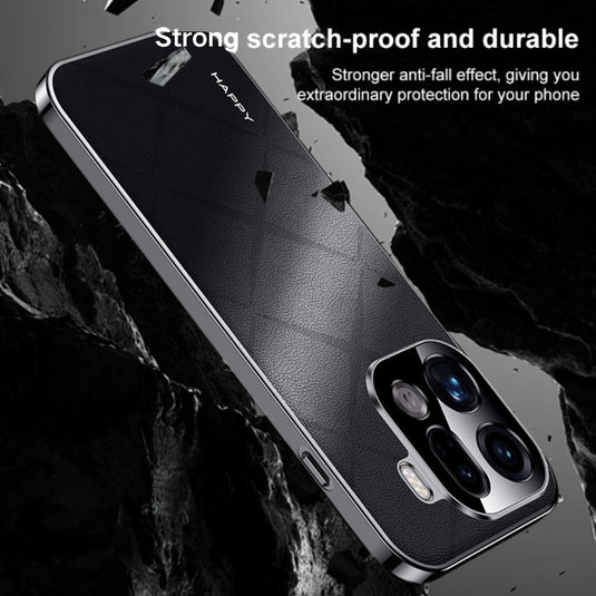 OPPO Find X9 Pro - Plain Leather PC Phone Case