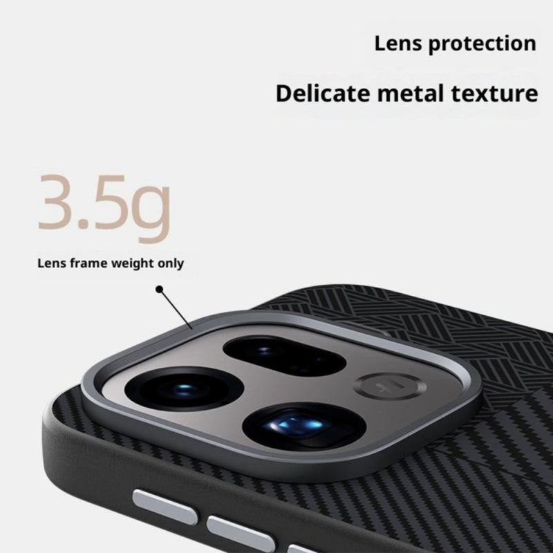 Cargue la imagen en el visor de la galería, [Magsafe Compatible] OPPO Find X9 - Carbon Fiber Series 6D Micro Relief MagSafe Phone Case
