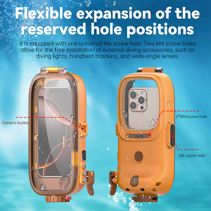 Cargue la imagen en el visor de la galería, [With Bluetooth Version][Diving IPX8 15M/49FT Waterproof] Universal OPPO - Redpepper Underwater Protective Mobile Phone Case
