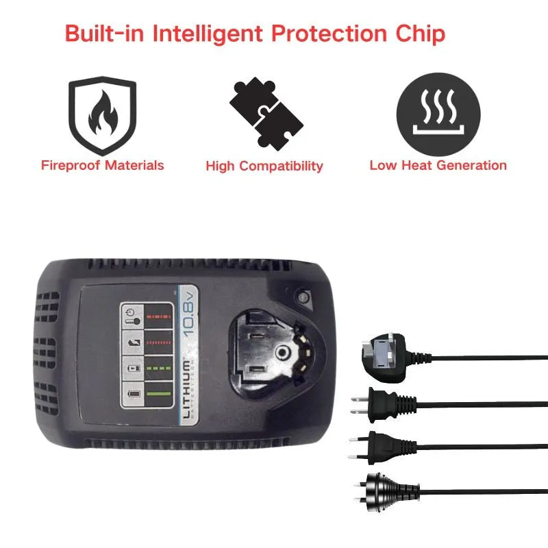 Cargue la imagen en el visor de la galería, Replacement Charger For Black &amp; Decker 10.8V-2A Electrical Tool Li-ion Battery - Polar Tech Australia
