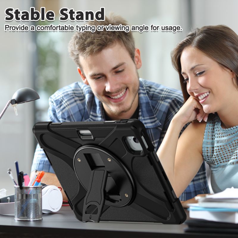 Chargez l&#39;image dans la visionneuse de la galerie, Apple iPad Air 6/6th  11&#39;&#39; &amp; Air 4/5 10.9&#39;&#39; &amp; Pro 1/2/3/4 11&#39;&#39; - 360 Degree Rotate Shockproof Heavy Duty Tough Stand Case Cover With Pen Holder - Polar Tech Australia
