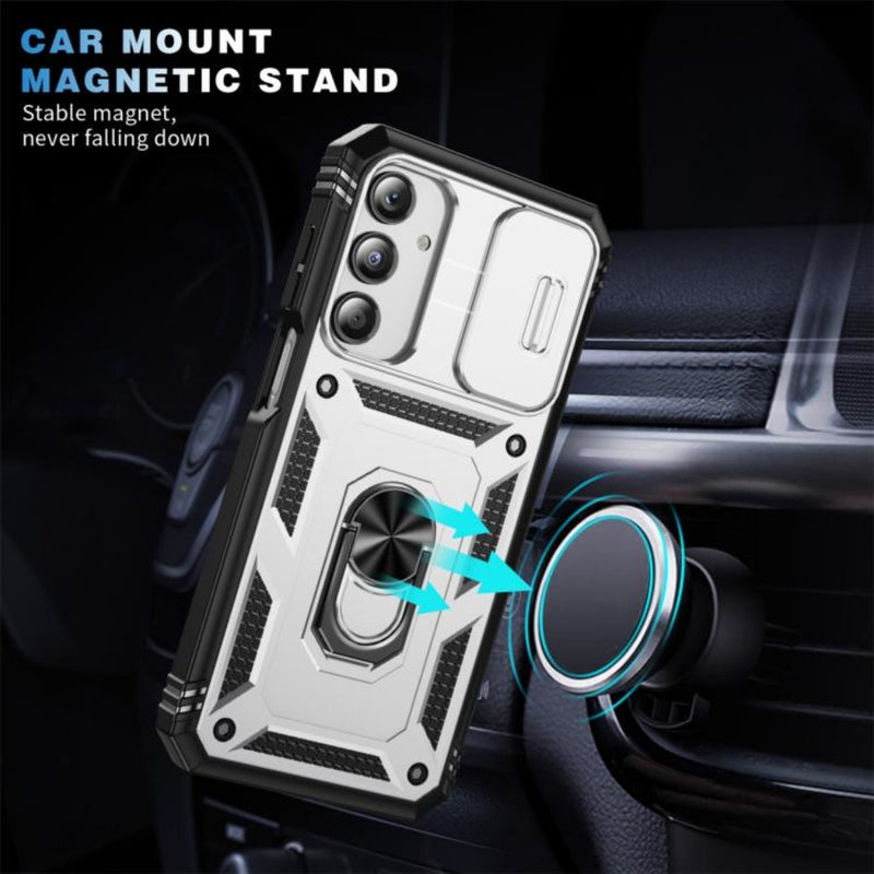 Chargez l&#39;image dans la visionneuse de la galerie, Samsung Galaxy A17 (SM-A176) - Sliding Camshield TPU + PC Phone Case with Holder
