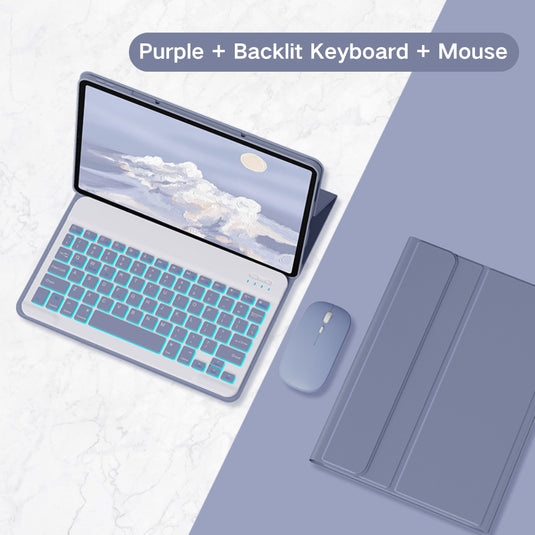 Lenovo Tab M11 11.0" 2024 (TB-330XU/330FU) - Detachable Magnetic Bluetooth Keyboard Case With Backlight and Mouse - Polar Tech Australia