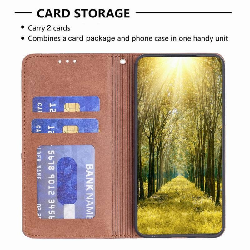 Load image into Gallery viewer, Nokia C21 - Rhombus Texture Magnetic Leather Phone Case
