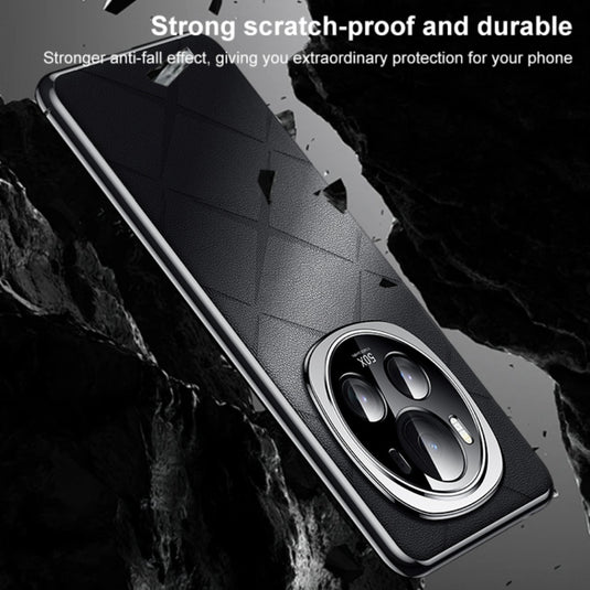 Honor Magic6 (BVL-AN00) - Plain Leather PC Phone Case