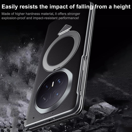 Honor Magic V6 - Smart View Window MagSafe Magnetic Holder Leather Phone Case