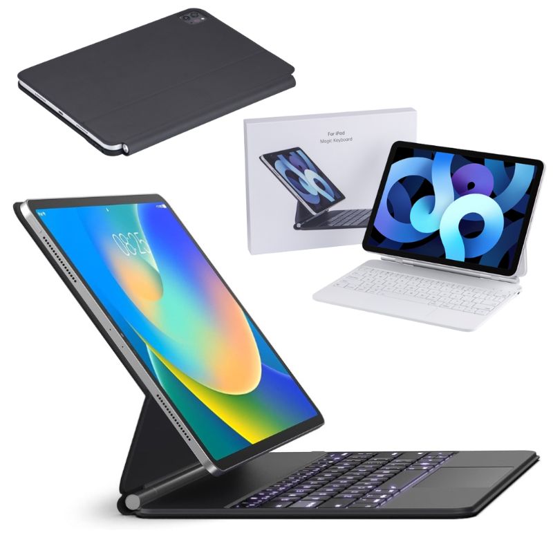 Chargez l&#39;image dans la visionneuse de la galerie, [With Touchpad][Magic Keybord] Apple iPad Pro 12.9&quot; 3rd/4/5/6th Gen (2018/2020/2021/2022) iPad Air 13&#39;&#39; 6th Gen (2024) - Precision Multi-Touch Trackpad Magnetic Smart Wireless Keyboard Case With Backlit Keys - Polar Tech Australia
