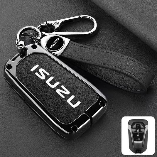 Isuzu Aluminum Alloy Shockproof Car Key Case Cover for D-Max, MU-X, Lingtuo, Ruimai