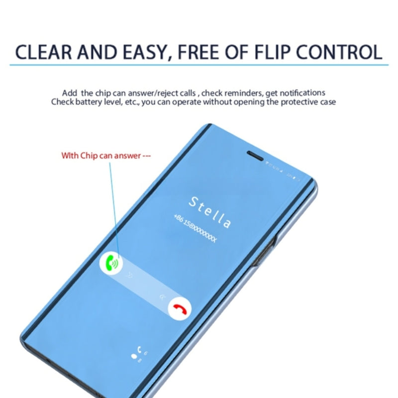 Load image into Gallery viewer, Samsung Galaxy Note 9 (SM-N960) - Mirror Clear View Horizontal Flip PU Leather Case
