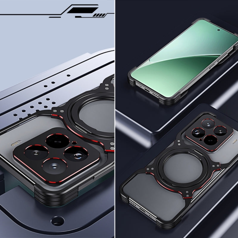 Cargue la imagen en el visor de la galería, Xiaomi Mi 15 Pro - Mechanical Arm Borderless MagSafe Holder Metal Phone Case - Polar Tech Australia
