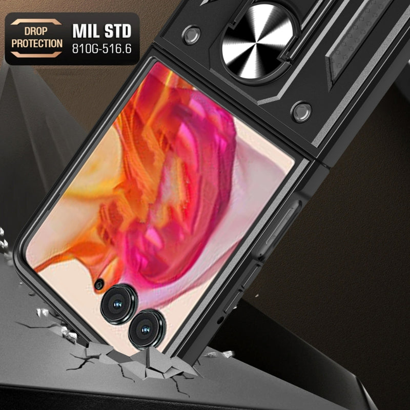 Chargez l&#39;image dans la visionneuse de la galerie, Motorola Moto Razr 2024 - Armor Ring Holder TPU Hybrid PC Phone Case - Polar Tech Australia
