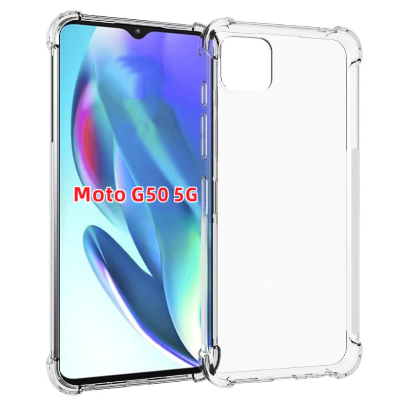 Chargez l&#39;image dans la visionneuse de la galerie, Motorola Moto G50 5G - AirPillow Cushion Transparent Soft Clear TPU Four Corners Protective Case - Polar Tech Australia
