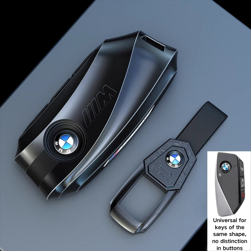 Cargue la imagen en el visor de la galería, BMW Mecha Style Zinc Alloy Car Key Fob Case Cover For 1, 3, 5, 7 Series,X1, X3, X5, X6, X7
