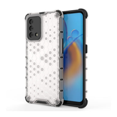OPPO A74 / A95 4G - Honeycomb Transparent Shockproof Protection Case - Polar Tech Australia