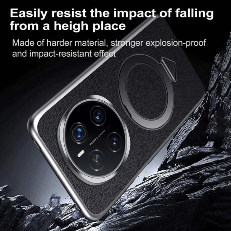 Load image into Gallery viewer, Honor Magic7 (PTP-AN00) - Top Grain Leather MagSafe Magnetic Holder Phone Case
