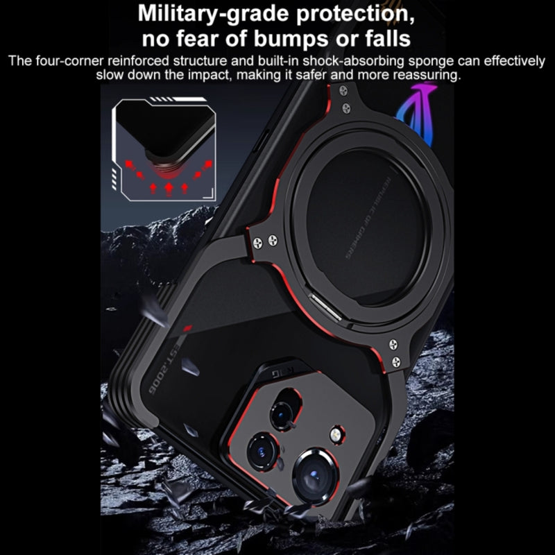 Chargez l&#39;image dans la visionneuse de la galerie, Asus ROG Phone 9 / 9 Pro - Mechanical Arm Borderless MagSafe Holder Metal Phone Case - Polar Tech Australia
