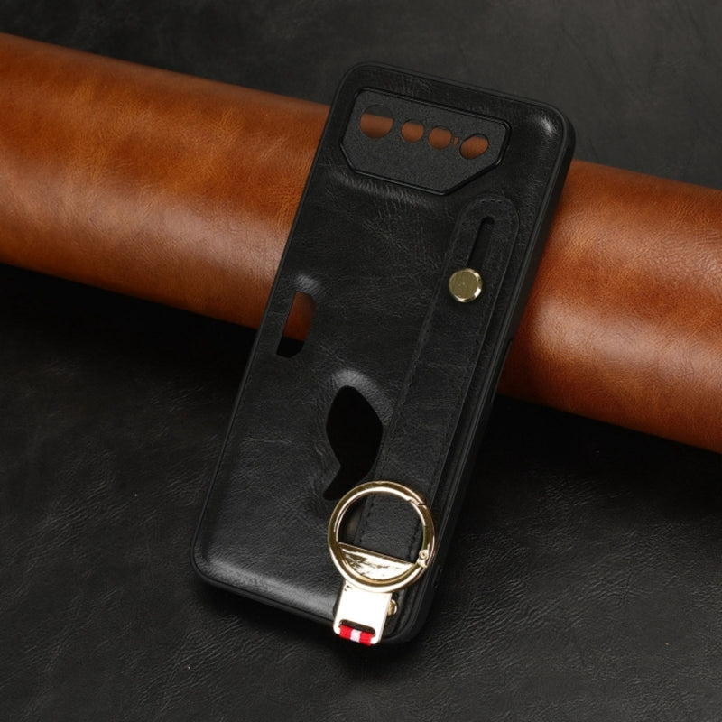 Cargue la imagen en el visor de la galería, Asus ROG Phone 5 - Wristband Leather Back Phone Case
