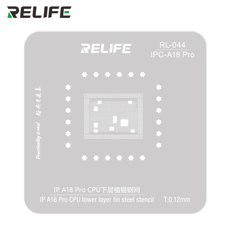 Cargue la imagen en el visor de la galería, [RL-601MA] Relife RL-601MA iPhone CPU Lower Layer Tin Planting Platform Set for iPhone 8 to 17Pro Max A11 to A19 Pro
