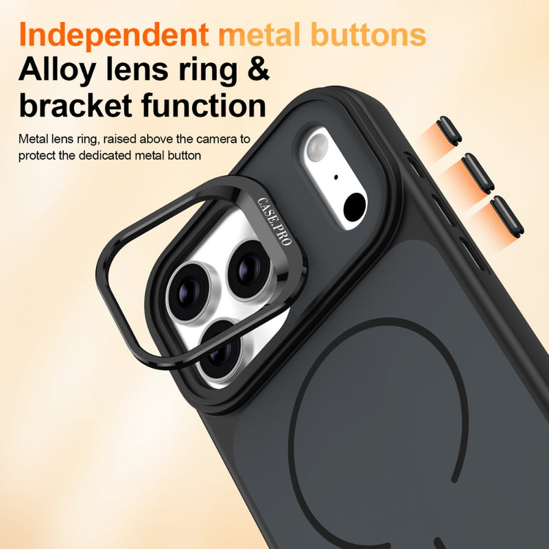 Cargue la imagen en el visor de la galería, Apple iPhone 18 Pro - Bright Color Contrast Skin-feel Camera Bracket Magsafe Phone Case
