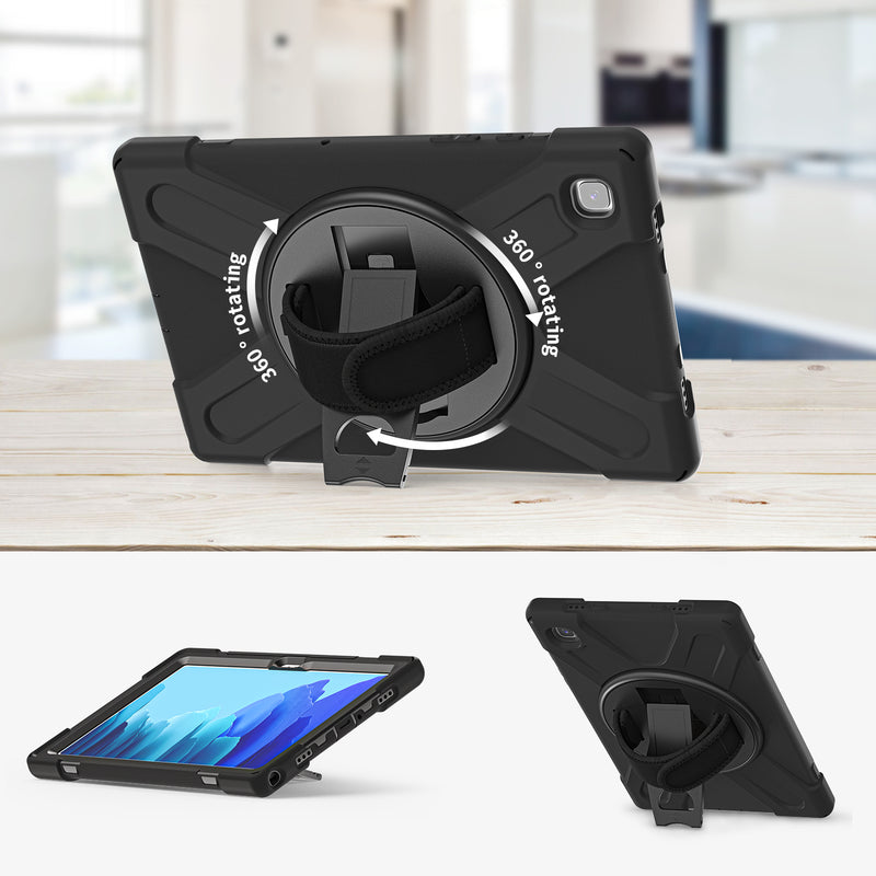 Load image into Gallery viewer, Samsung Galaxy Tab S5e 10.5&quot; 2019 (T720/T725) Heavy Duty 360 Degree Rotate Stand Hand Strap Case - Polar Tech Australia
