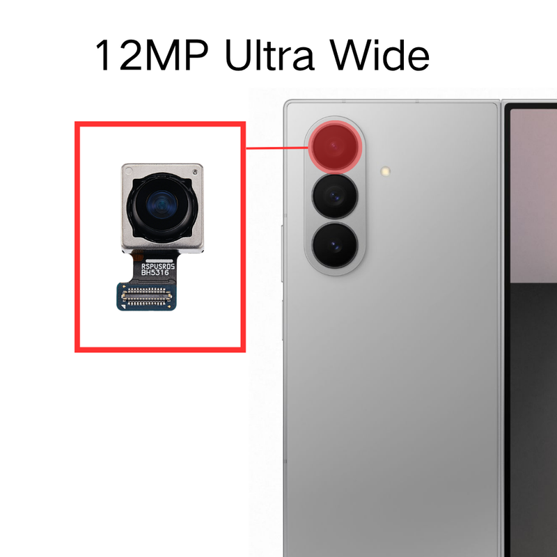 Cargue la imagen en el visor de la galería, Samsung Galaxy Z Fold 7 5G (SM-F966) - Back Rear Camera Replacement Glass Lens - Polar Tech Australia
