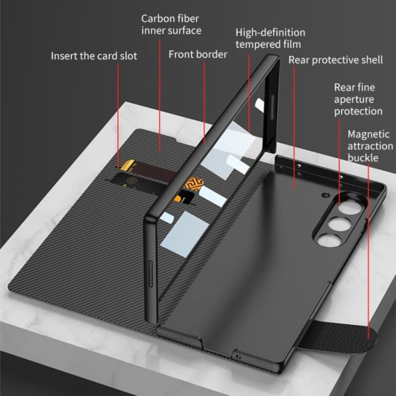 Load image into Gallery viewer, Samsung Galaxy Z Fold7 5G - GKK Integrated Flip Leather Phone Case
