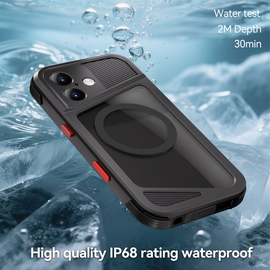 [Magsafe Compatible] [GTM Series][Latest Version] Apple iPhone 17/Air/Pro/Pro Max - Redpepper Shellbox Full Covered Metal Waterproof Heavy Duty Tough Armor Case