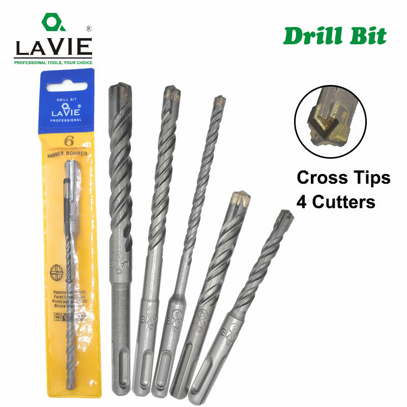 Cargue la imagen en el visor de la galería, 160mm Long Concrete Electric Hammer Bit Cross Carbide Tip Masonry Drill Bits
