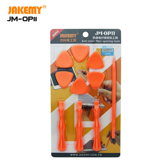 [JM-OP11] Jakemy 10 in 1 Anti-Statics Fiber Phone Repair Opening Tool Set - Polar Tech Australia