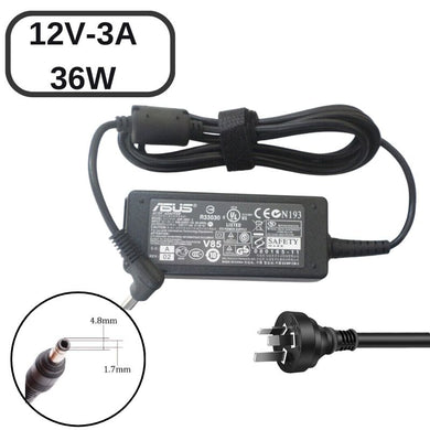 [12V-3A/36W][4.8x1.7] Asus Eee PC 1000 Laptop AC Power Supply Adapter Charger - Polar Tech Australia