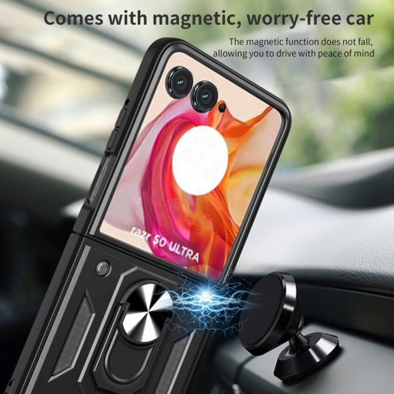 Chargez l&#39;image dans la visionneuse de la galerie, Motorola Moto Razr 2024 - Armor Ring Holder TPU Hybrid PC Phone Case - Polar Tech Australia
