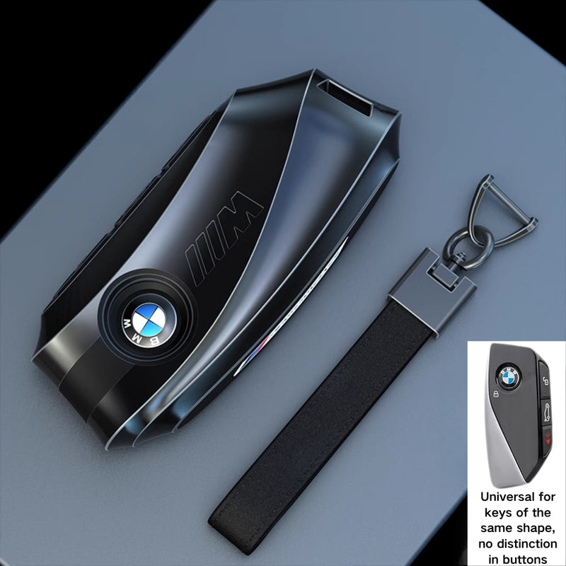 Cargue la imagen en el visor de la galería, BMW Mecha Style Zinc Alloy Car Key Fob Case Cover For 1, 3, 5, 7 Series,X1, X3, X5, X6, X7
