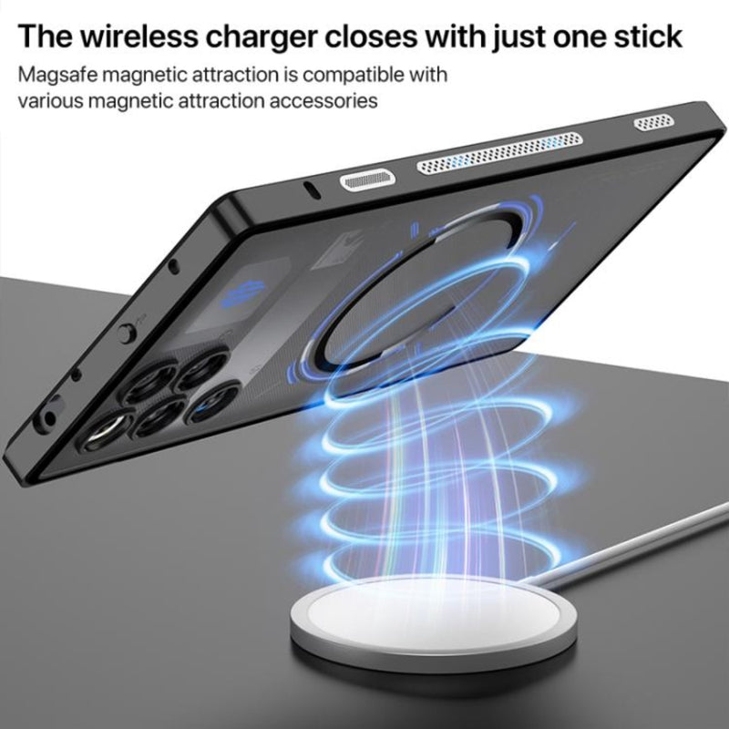 Cargue la imagen en el visor de la galería, ZTE nubia RedMagic 11 Pro / 11 Pro Plus - Single sided Snap Buckle Metal Frame Frosted MagSafe Phone Case - Polar Tech Australia
