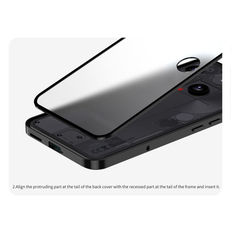 Chargez l&#39;image dans la visionneuse de la galerie, Nothing Phone (3) - Snap Buckle Metal Frame Frosted Phone Case
