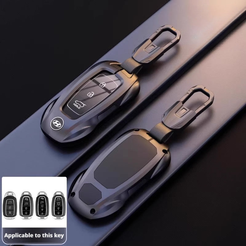 Load image into Gallery viewer, Hyundai Stylish Metal Car Key Fob Protective Case Cover For Tucson, Sport, Elantra, Santa Fe, ix35, ix25
