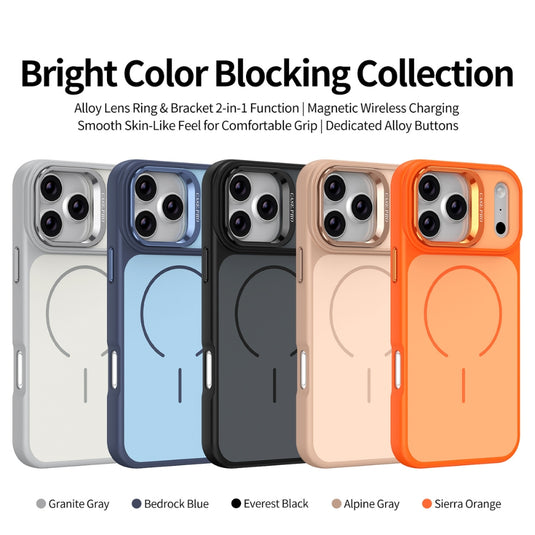 Apple iPhone 18 Pro - Bright Color Contrast Skin-feel Camera Bracket Magsafe Phone Case