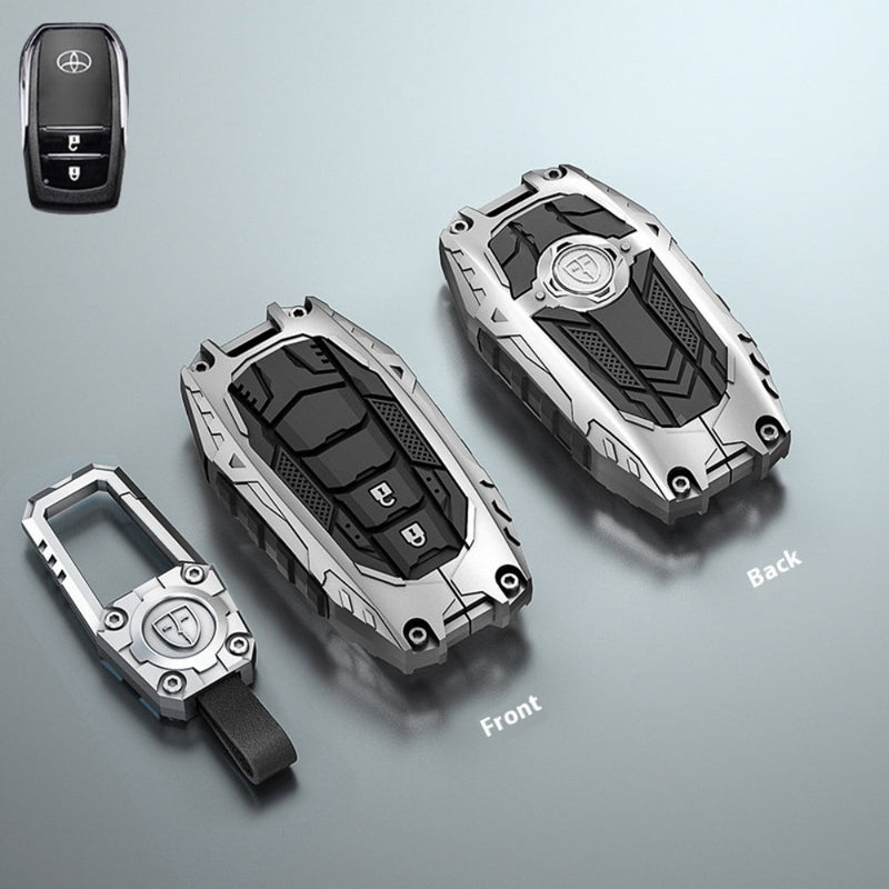 Load image into Gallery viewer, Toyota Heavy-Duty Mecha Car Key Fob Case Cover For Venza, RAV4 Prime, Land Cruiser, Fortuner, Grand Highlander, Corolla Cross, Hilux
