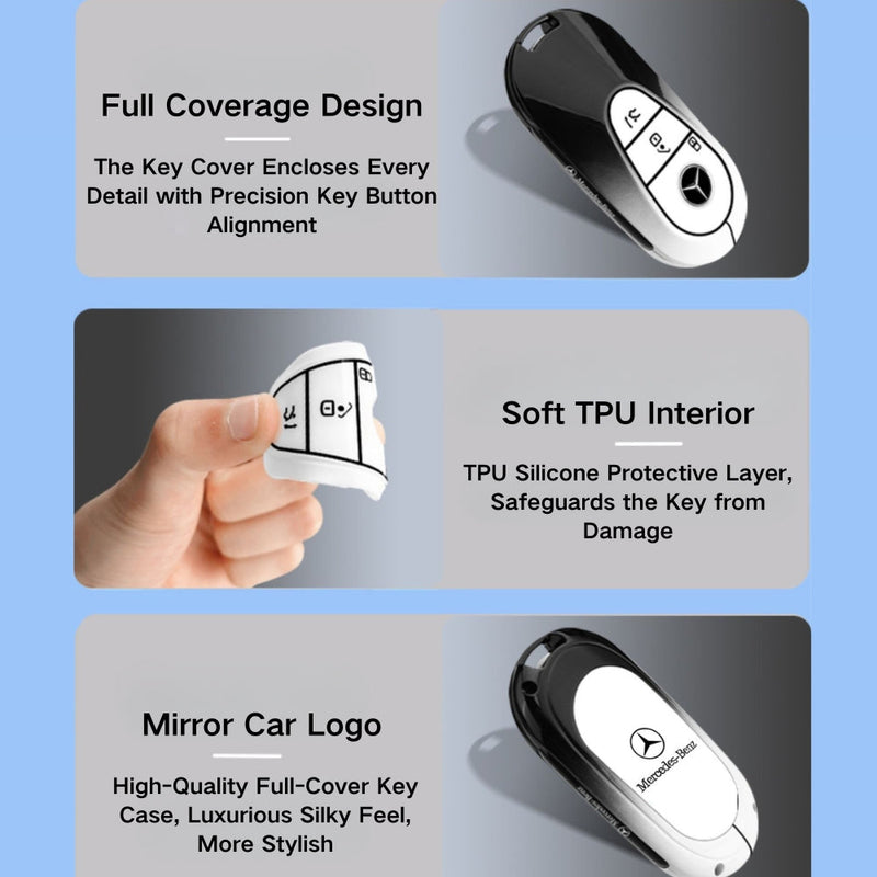 Load image into Gallery viewer, Mercedes Benz Stylish with Cool Shockproof Car Key Fob Protective Case Cover For Benz A, C, E, S, G-Class, GLA, GLB, GLC, GLE, GLS

