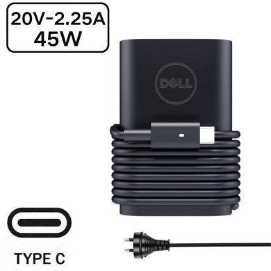 [20V-2.25A/45W][Type-C] Dell Chromebook Latitude Vostro Laptop AC Wall Travel Charger Travel Adapter - Polar Tech Australia