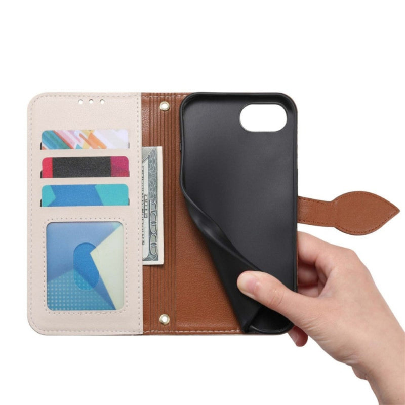 Load image into Gallery viewer, Apple iPhone 16e/17e - Leaf Design Flip Case with Magnetic Closure - Polar Tech Australia
