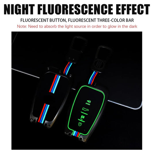 Toyota Metal Shell & Soft Silicone Full Protection Car Key Fob Case Cover For Camry RAV4 Highlander Avalon C-HR Prius Corolla