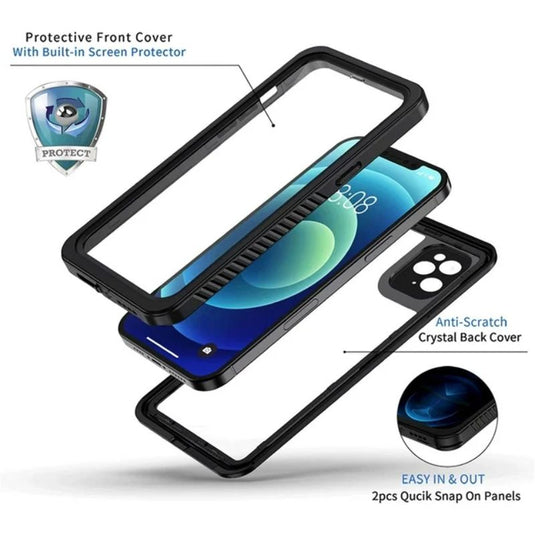 [FS Series] Apple iPhone 12 Pro - Redpepper Full Covered Waterproof Heavy Duty Tough Armor Case - Polar Tech Australia