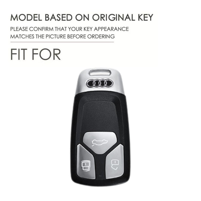 Load image into Gallery viewer, Audi Alcantara Remote Car Key Fob Case Cover For A4, A5, A6, Q5, Q7, S4, S5, S7
