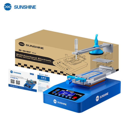 [S-918F Pro] SUNSHINE 9-inch Strong Silent Noise-Reducing Electronic Brake LCD Screen Heating Separator