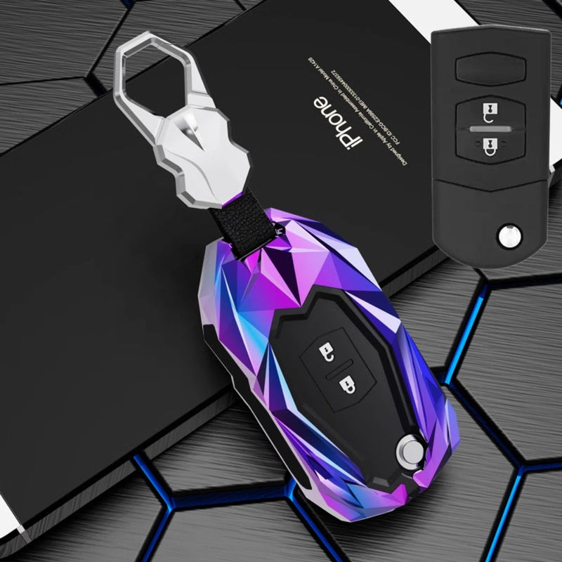 Chargez l&#39;image dans la visionneuse de la galerie, Mazda Zinc Alloy Car Key Fob Cover Case Remote For Mazda 2, 3, 5, 6, CX-3, CX-5, CX-7, CX-9
