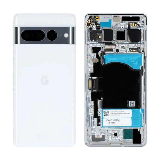 Google Pixel 7 Pro (GP4BC) - Rear Back Frame Housing Assembly With Camera Lens
